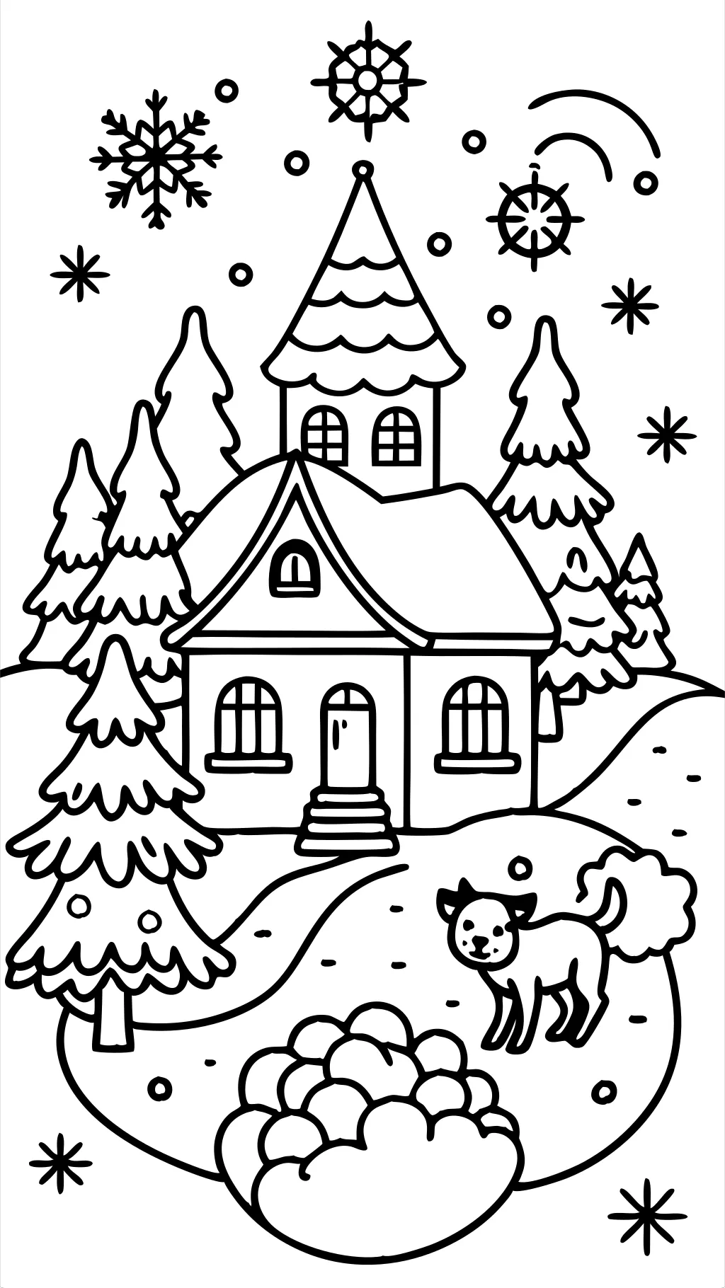 printable coloring pages for winter